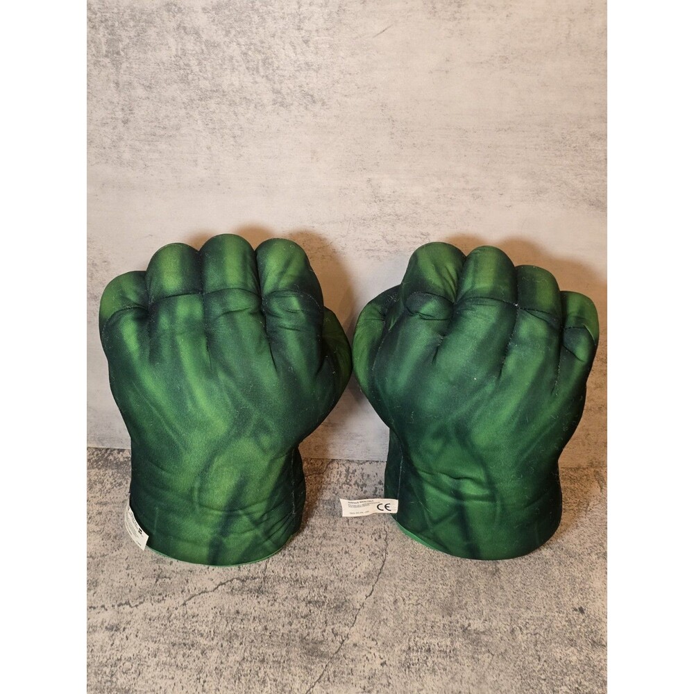 2008 Hulk Plush Smash Hands Fists Kids Boxing Gloves Toy Costume Tested & Workin